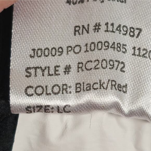 Revolution Pants Youth/Juniors Size Large Black Red Plaid Joggers Hip Hop - Picture 6 of 11